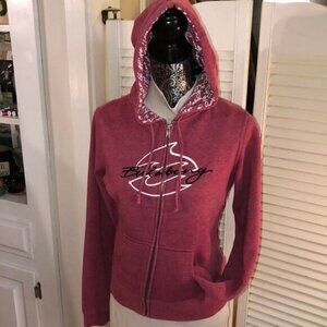 Billabong Embroidered Signature Logo Hoodie Kangaroo Pickets